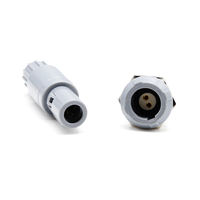 REDELs Conector Circular de Plástico Push Pull, PAG PKG 2 3 4 5 6 7 8 10 14 Pines Conector Circular de Plástico para Equipo Médico