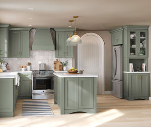 Vermont Personnalisable Style Moderne Maison Meubles Modulaires en Bois Morandi vert Shaker Armoire de Cuisine <span class=keywords><strong>Menuiserie</strong></span> - Product Image 5