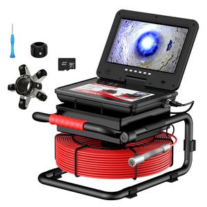 Cámara de Inspección de Tuberías Autonivelante de 30m, Endoscopio de Drenaje y Alcantarillado con Pantalla IPS de 10 Pulgadas y 1080P, Grabadora DVR, Cable de 5mm y Contador de Metros - Product Image 3