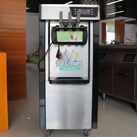 Promotieprijs Mini Commerciële Automatische Softijs Machine Draagbare Tafelblad Huishoudelijke Burger/Dessertwinkel Gebruik
