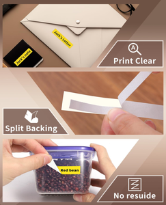 Ruban d'étiquettes laminé <span class=keywords><strong>en</strong></span> <span class=keywords><strong>gros</strong></span> 12mm x 8m compatible avec la cartouche d'étiquettes <span class=keywords><strong>Brother</strong></span> <span class=keywords><strong>P</strong></span>-<span class=keywords><strong>touch</strong></span> TZ631 texte noir sur fond jaune - Product Image 4