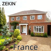 ZEKIN Francia, Proyecto de Ingeniería, Certificación CE, Vidrio Templado SDL, Puerta y Ventana de Aluminio con Aislamiento Térmico, Otras Ventanas