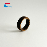 Anillo Inteligente NFC NTAG216 de 13.56MHz con Logotipo Personalizado, Control de Acceso y Pago en Madera/Cerámica/Acero Inoxidable para Tesla EV3, Chip Resistente al Agua