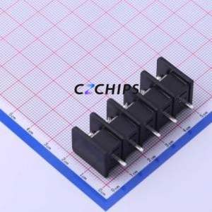 DBT30C-9.5-5P-BK-P Barrier Terminal Block Through hole Component (THT),P=9.5mm Connector Two Sides 9.5mm 1x5P Straight Pin - Product Image 1