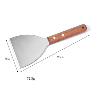 Spatola <span class=keywords><strong>in</strong></span> <span class=keywords><strong>Legno</strong></span> per Barbecue, Griglia, Pizza, Pancake e Raschietto per Piastra Piatta - Product Image 6