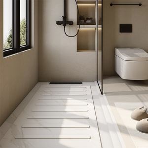 Chất lượng cao chống trượt Matte sinter sàn đá ốp tường xu hướng sứ slab đá cẩm thạch nhìn phòng tắm vòi hoa sen sàn gạch