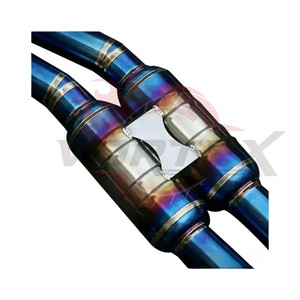 Vortex ท่อไอเสียไทเทเนียมเผาไหม้สีฟ้าประสิทธิภาพสูงสำหรับ Porsche Cayenne 958 958.2 3.0T 3.6 4.8 2011-2017 - Product Image 4