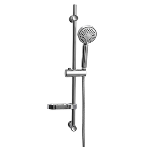 Caltanissetta - Riel Deslizante Completo Cromado de 70 cm de Altura con Cabezal de Ducha y Soporte para Baño - Product Image 1