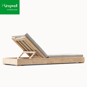Tumbona <span class=keywords><strong>de</strong></span> <span class=keywords><strong>madera</strong></span> <span class=keywords><strong>de</strong></span> teca para exteriores <span class=keywords><strong>de</strong></span> diseño moderno con cojín para todo tipo <span class=keywords><strong>de</strong></span> clima para proyectos <span class=keywords><strong>de</strong></span> <span class=keywords><strong>tumbonas</strong></span> en casas u hoteles - Product Image 3