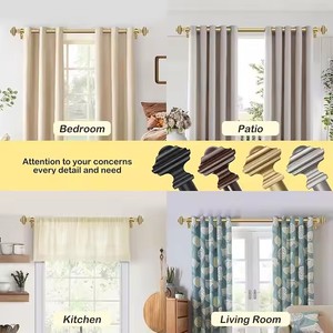 Poste de pared de cortina de metal superventas, adecuado para accesorios ajustables de paredes y ventanas en salas de estar de Casa modernas - Product Image 6