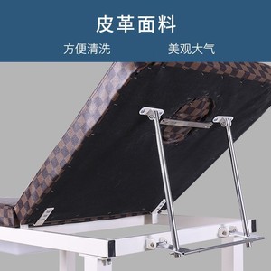 Obstetric Table Steel Frame Sponge Padding Adjustable Backrest For Clinic Examination - Product Image 5