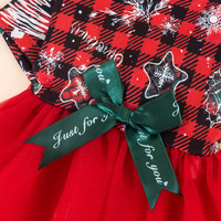 Robe de Noël 2026 pour chien, pull élastique avec jupe en tulle, tenue de fête douce pour petits chiens et chats, vêtements pour animaux de compagnie en gros