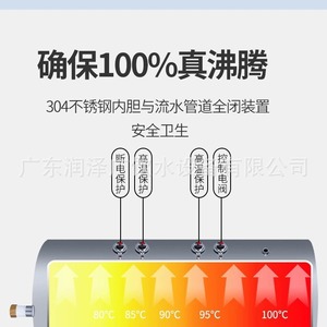 Distributeur d'eau en acier inoxydable 220V, modèle électrique de table avec fonction eau chaude et tiède pour le bureau ou la maison - Product Image 2