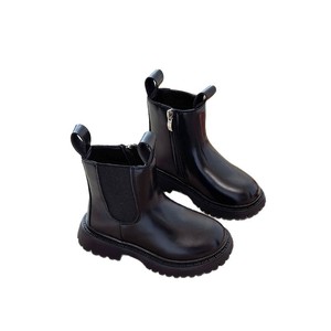 <span class=keywords><strong>Botas</strong></span> de Lujo <span class=keywords><strong>para</strong></span> Niños Estilo Británico Tacón Grueso Suela de Goma <span class=keywords><strong>Botas</strong></span> de PU <span class=keywords><strong>Botas</strong></span> Cortas de Cuero Suave <span class=keywords><strong>para</strong></span> Niños y <span class=keywords><strong>Niñas</strong></span> - Product Image 4
