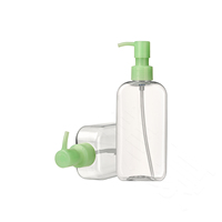 Bouteille distributrice de crème et de lotion en PET de 200 ml avec pompe à huile démaquillante jetable en plastique PP