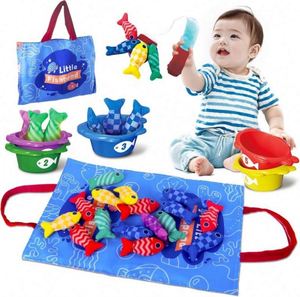 Juguetes de pesca de tela Montessori 2026 para bebés y niños pequeños, almohadillas de almacenamiento de rompecabezas, juguetes de emparejamiento de rompecabezas - Product Image 1