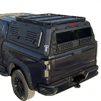 Coque de camping pour pick-up en aluminium rigide, étanche, à levage manuel, avec coffre arrière verrouillable, ajustement universel, personnalisable
