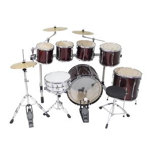 Kits de batterie en gros avec 7 tambours et 3 cymbales, bonne qualité sonore, couleur personnalisable - Product Image 1