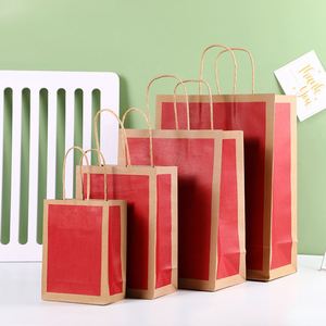 Paper Bag with Handle Sealable Kraft Wholesale Big Paper Bag - Product Image 4