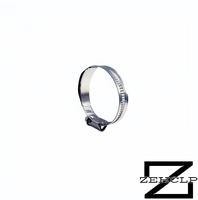 Collier de serrage allemand en acier inoxydable 304 poli miroir à tête décalée, bande lisse non perforée, DIN 3017, pour espaces restreints, W4, personnalisé, vente en gros