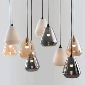 Alibaba Aliexpress Amazon Materiale di Vetro di Lusso Appeso Luce E Nordic Luce Del Pendente Soggiorno Europeo Room Appeso Luce