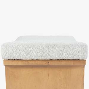 Versatile Pouf Multi-Purpose Solid Wood Floor Cushion & <b>Footrest</b> for Living Room Bedroom School Play Area Traditional Design - Product Image 6