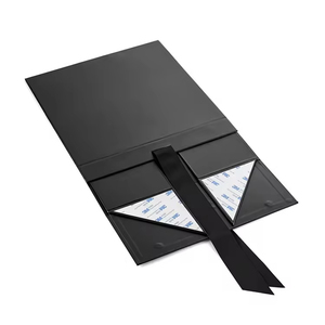 Juego de embalaje plegable magnético de cartón rígido con logotipo de impresión personalizado caja de regalo magnética de vino - Product Image 2