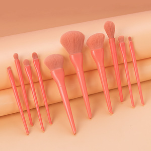 Wholesale Professional Private Label 10Pcs Candy <b>Makeup</b> Brushes <b>Set</b> Custom Logo Cute Candy Color <b>Makeup</b> Brush <b>Set</b> - Product Image 4