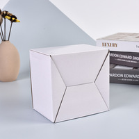 Scatola di spedizione bianca a prova di schiacciamento all'ingrosso scatola regalo in cartone ondulato Kraft bianco per imballaggi per piccole imprese