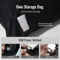 Coussin chauffant USB et coussin thermique Anjuny de qualité pour usage extérieur, bureau, voiture - Soin électrique carré pour la santé