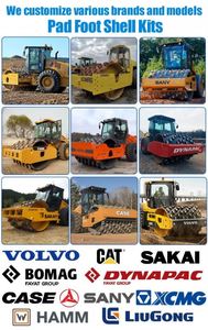 Rodillo de piedra sólida de calidad estable Sakai Caterpillar Wacker Neuson con bloque convexo, hecho en China - Product Image 3