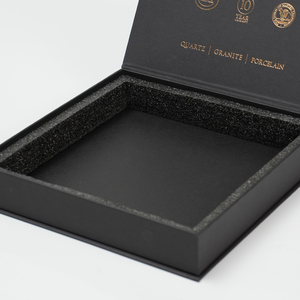 Recyclable High-end Handmade Paper <b>Black</b> Magnetic Packaging <b>Boxes</b> Custom Logo Wholesale <b>Gift</b> <b>Boxes</b> with Magnetic - Product Image 2