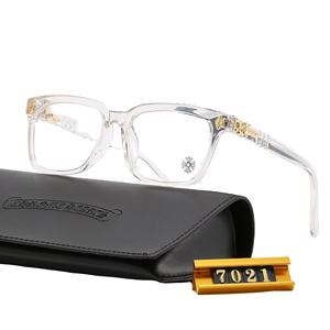 新しいファッショントレンドスクエアフレームソリッドフルリムブルーライトブロック処方メガネレトロラージフレームユニセックス眼鏡モデル - Product Image 2