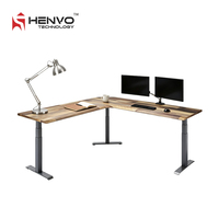 Bureau debout pour immeuble de bureaux, en acier, avec panneau de commande automatique à mémoire, ergonomique, extensible, facile à assembler, hauteur réglable, design contemporain