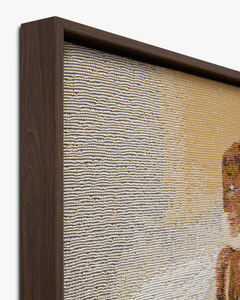 Fait à la main moderne <span class=keywords><strong>de</strong></span> luxe 3D Textile Crochet Wabi Sabi tenture murale pour la décoration intérieure salon bureau encadré femmes Art déco - Product Image 6