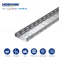 Hdmann BV Certifié DNV, Chemin de câbles perforé extra large galvanisé à chaud pour l'électricité des plateformes d'entreprises offshore