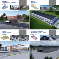 Edificio de Almacén Metálico Prefabricado, Estructura de Acero para Taller, Almacenamiento de Maquinaria y Producción