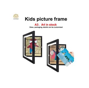 Winfeier Factory Multiple Size Leads Kids Art Picture Photo Frame For Hanging