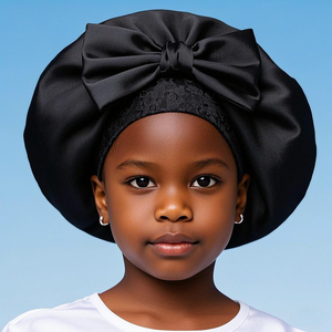 Gorro de satén colorido para dormir para niños, accesorios bonitos para el cabello para bebés, niñas pequeñas - Product Image 4