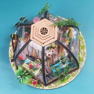 DWI-Kit de construcción de casa de muñecas en miniatura para niños y adultos - Product Image 4