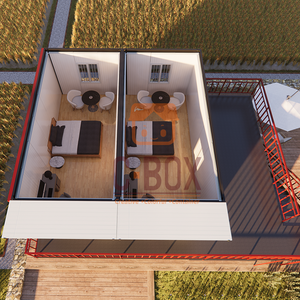 Prefabricated Dormitory Homes Modular Building Container Camp Motel Movable Prefab Cabin Container House