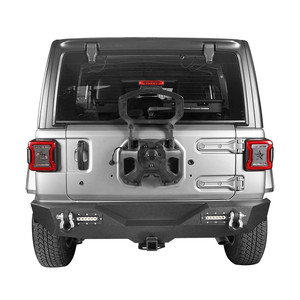 Juego de Parachoques Trasero de Acero OVOVS JL con Luces LED Traseras y Anillas en D para <span class=keywords><strong>Jeep</strong></span> <span class=keywords><strong>Wrangler</strong></span> JL JLU 2018-2026 de 2/4 Puertas - Product Image 3