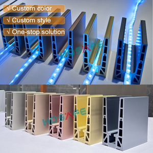 Aluminum U Channel Glass Balustrade Glass Barrier for <strong>Decking</strong> Railing System Floor Mounted Parapet for Terrace Balcony Pool Deck - Product Image 3