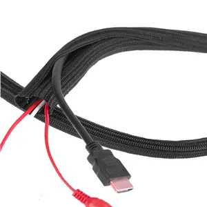 split wire cover wire braid sleeving for audio Cable Sheath