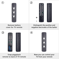 Control Remoto Inteligente por Voz HUAYU RC802V FNR1 de Código Fijo, 4 Botones, Material ABS para Televisores TCL Android