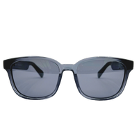 Gafas WS Grises Clásicas y Modernas Unisex de Montura Completa con Lentes Ópticas, Patillas Inteligentes Reemplazables, Audio Inteligente Adaptativo para Uso Diario