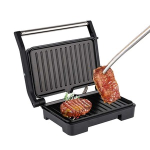 Machine à sandwich Panini Press 2 tranches de <span class=keywords><strong>plaques</strong></span> à revêtement antiadhésif pour gril à panini, ouverture à 180 degrés, plateau d'égouttement amovible - Product Image 5