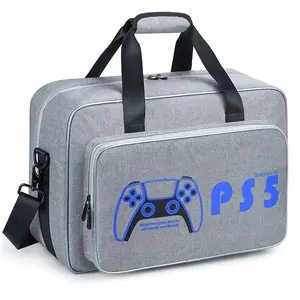 P5 EVA borsa per console ps5 tasca da viaggio portatile facile da prendere in nylon collezione a mano anti-rottura doppia cerniera in poliestere