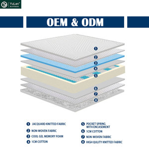 Lai ngủ tốt 5 sao khách sạn sang trọng siêu Vua đôi túi mùa xuân làm mát Gel Bộ nhớ bọt nệm - Product Image 4