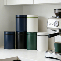 Boîte de conservation alimentaire en acier inoxydable avec couvercles hermétiques, contenants de stockage de qualité alimentaire sans BPA pour la poudre de protéines et les grains de café